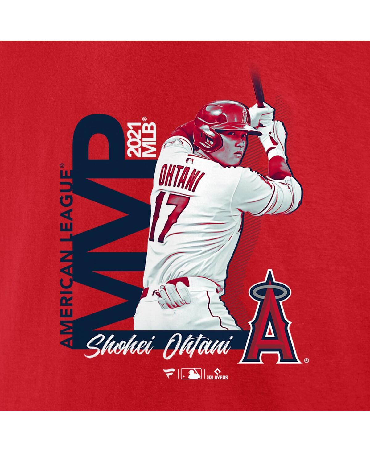 Men's Fanatics Shohei OhtaniLos Angeles Angels 2021 Al Mvp Big and Tall T-shirt - Red