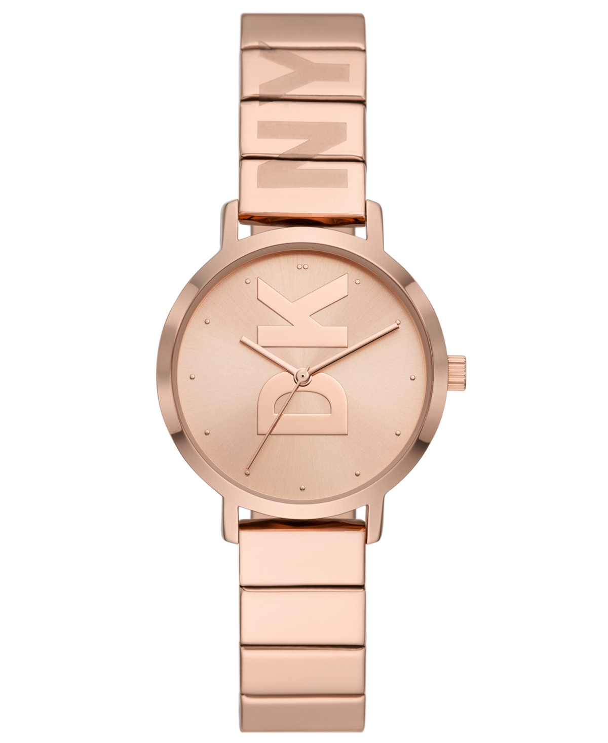 Dkny's Women's The Modernist Three-Hand Rose Gold-tone Stainless Steel Bracelet Watch 32mm - Rose Gold