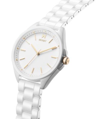 MVMT Coronada White Ceramic Bracelet Watch 36mm - Macy's