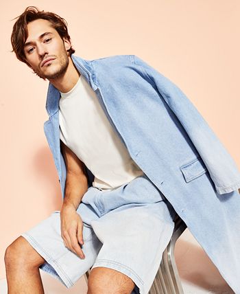 Royalty by Maluma Men's Relaxed-Fit Denim Trench Coat, Created for Macy's -  Macy's