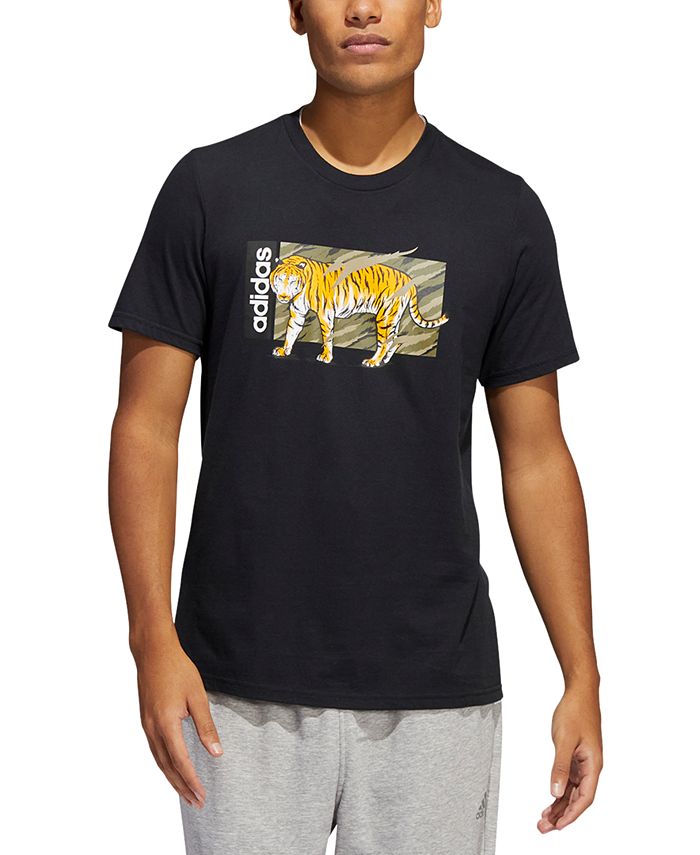 adidas Men's Tiger Graphic T-Shirt & Reviews Activewear - -