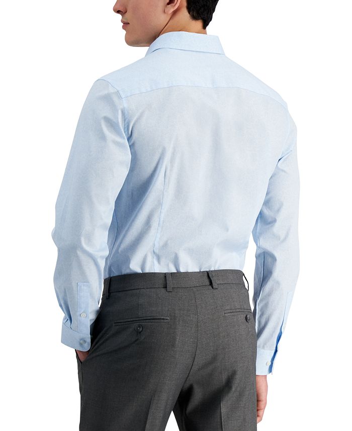 Bar III Men's Slim Fit Vintage Coral Dress Shirt, Created for Macy's ...