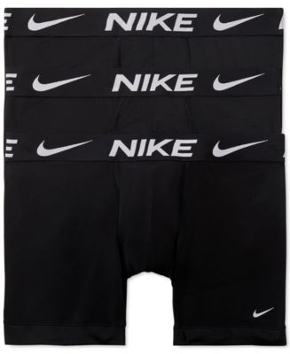 Nike Essential Micro hot 3 Pack Red Black Dri-Fit Microfiber Boxer Briefs Size L