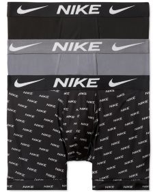 Men's Black NIKE Dri-FIT Essential Micro Boxer Briefs 3-PACK