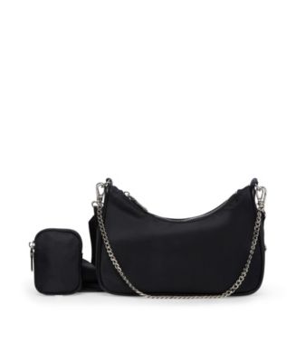 【Steve Madden】 BVital クロスボディ チェーン ストラップ付き VITAL Black Women's Shoulder Bag – Steve Madden