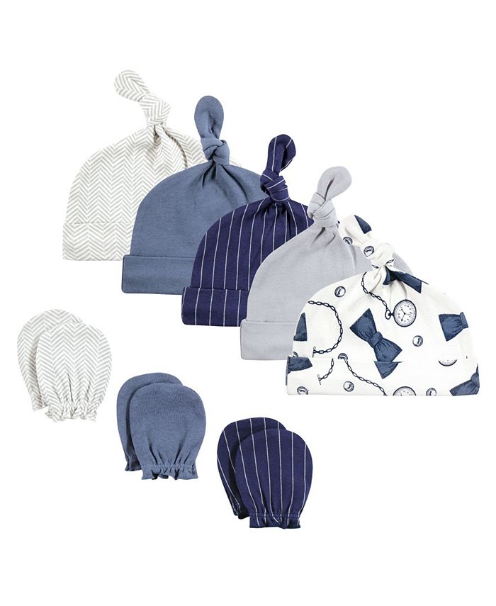 Hudson Baby Boys Cap and Scratch Mitten Set, 8Piece Set Macy's