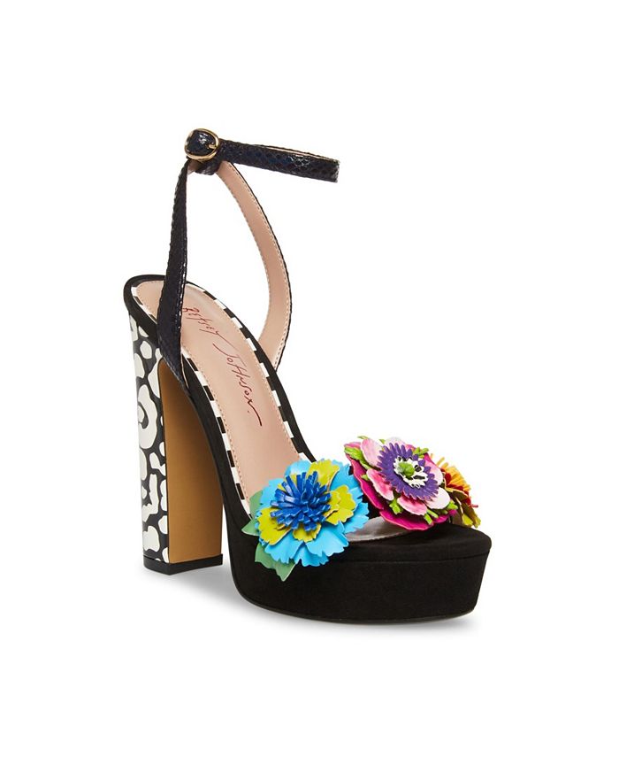 Betsey Johnson Women's Milana Floral Dress Sandals - Macy's