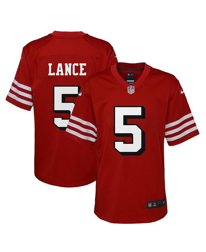 Nike Big Boys Trey Lance Scarlet San Francisco 49Ers Alternate