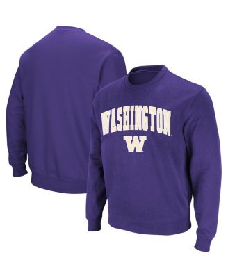 Men's Washington Huskies Arch & Logo Crew Neck Sweatshirt