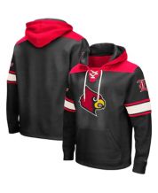 Men's Stadium Athletic Red Louisville Cardinals Arch & Logo Pullover Hoodie