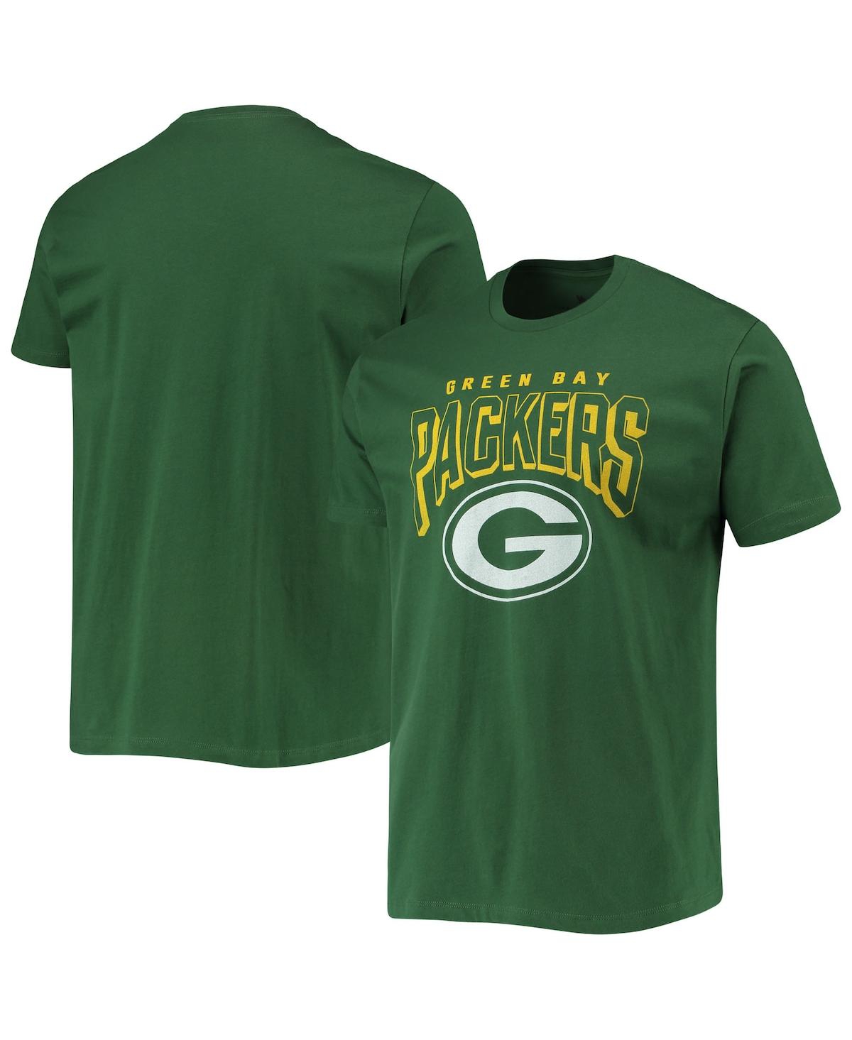 Men's Junk Food Green Green Bay Packers Bold Logo T-shirt - Green