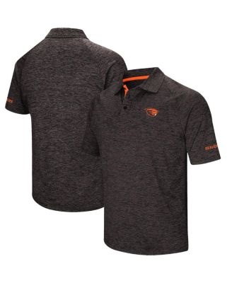 Men's Black Oregon State Beavers Down Swing Polo Shirt