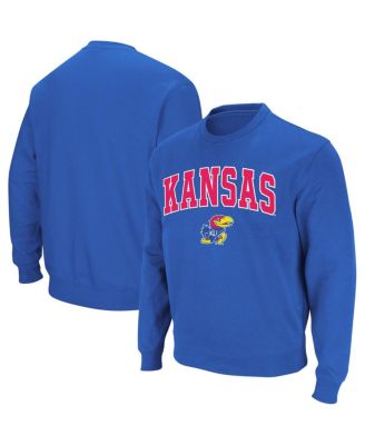 Men's Kansas Jayhawks Arch & Logo Crew Neck Sweatshirt