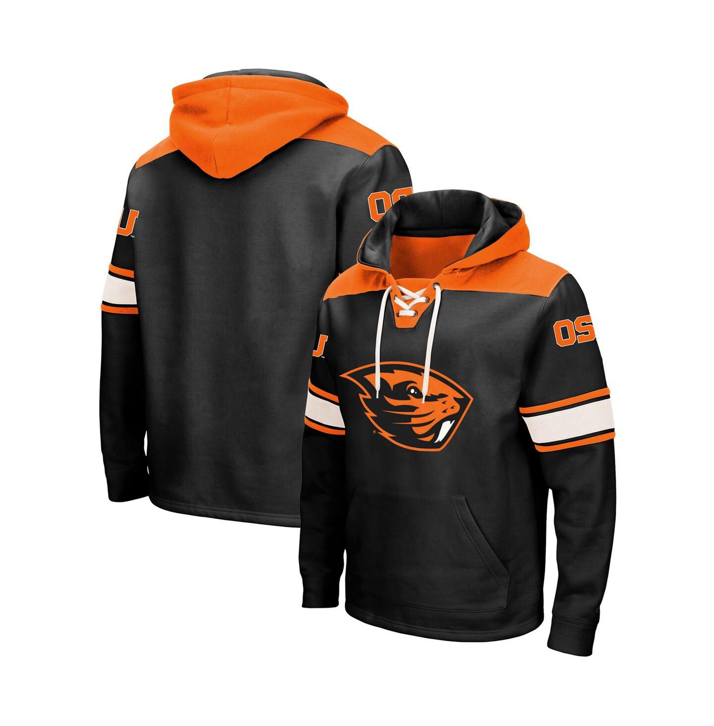 Мужское худи Colosseum Black Oregon State Beavers 2.0 Lace-Up — фото 2