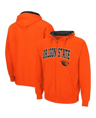 Men's Orange Oregon State Beavers Arch Logo 3.0 Full-Zip Hoodie