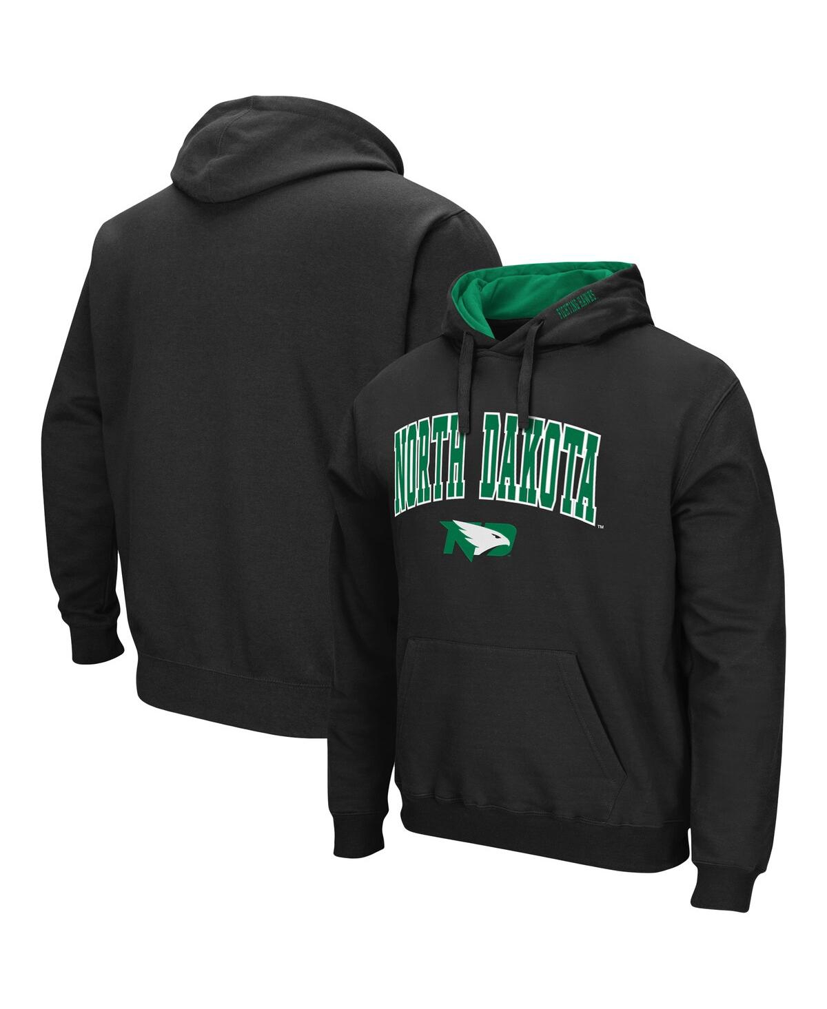 Shop Colosseum Men's  Black North Dakota Arch And Logo Pullover Hoodie