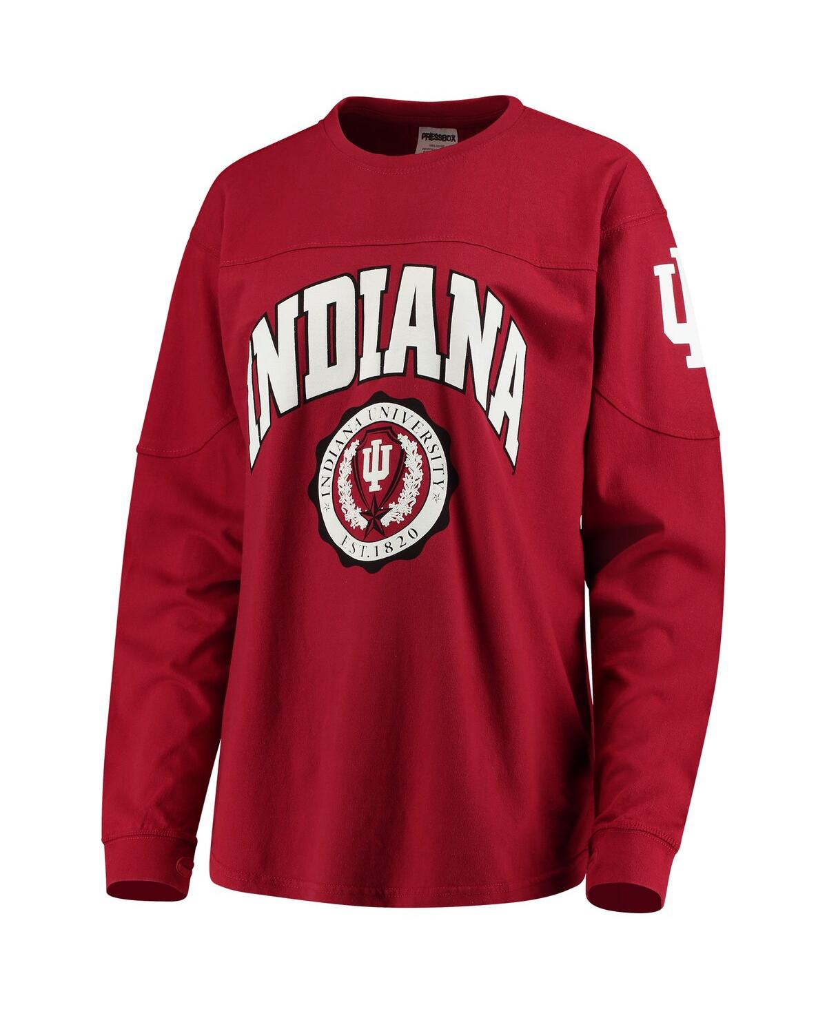 Women'sIndiana Hoosiers Edith Long Sleeve T-shirt - Crimson