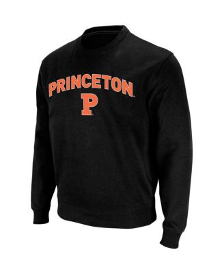 Men's Black Princeton Tigers Arch & Logo Crew Neck Sweatshirt