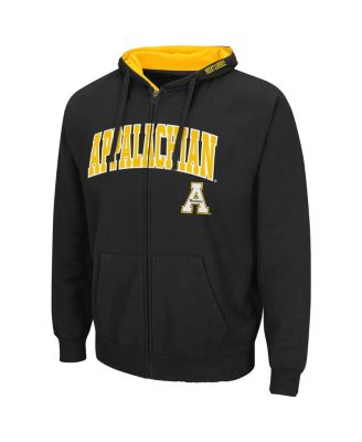 Men's Black Appalachian State Mountaineers Arch Logo 3.0 Full-Zip Hoodie