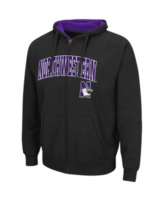 men's Northwestern Wildcats Arch & Logo 3.0 Full-Zip Hoodie