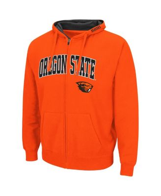 Men's Orange Oregon State Beavers Arch Logo 3.0 Full-Zip Hoodie