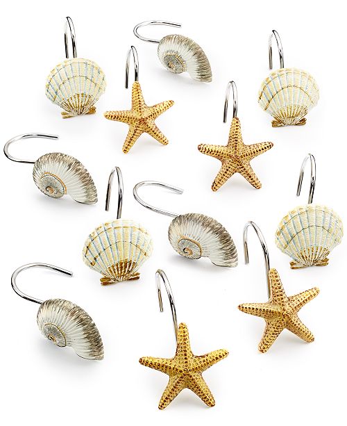 Avanti Antigua Shower Curtain Hooks Amp Reviews Bathroom