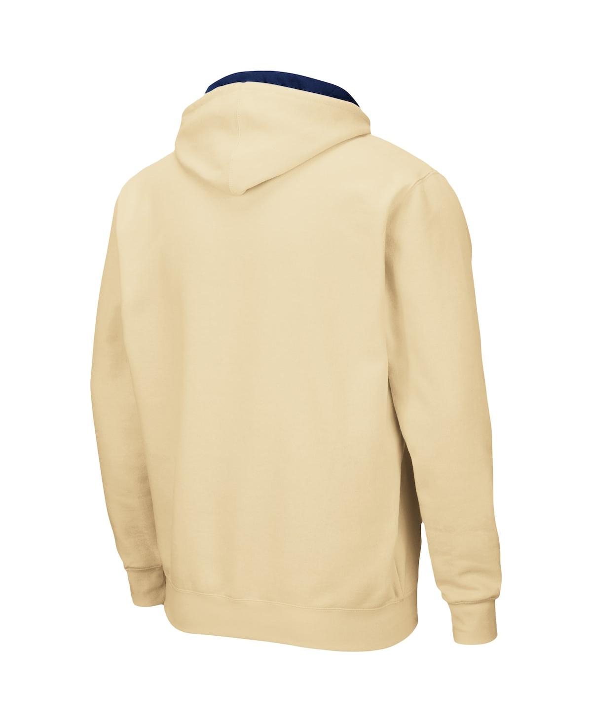 Colosseum Men's  Gold-tone Georgia Tech Yellow Jackets Arch Logo 3.0 Full-zip Hoodie In Gold