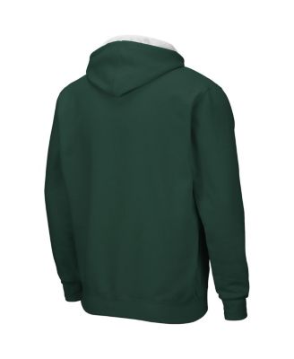 Men's Green Ohio Bobcats Arch Logo 3.0 Full-Zip Hoodie