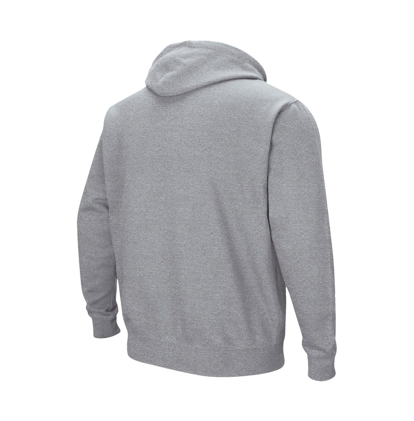 Мужское худи Colosseum Pepperdine Waves Arch and Logo Pullover, цвет: Меланжевый серый — фото 3