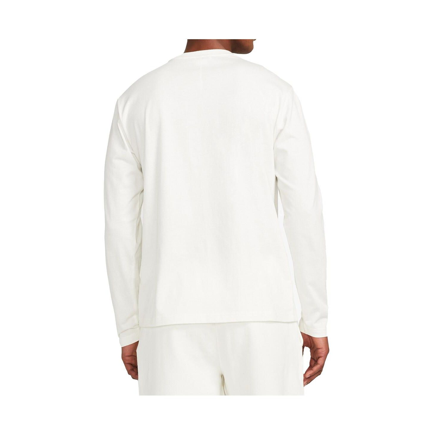 Мужская футболка BRADY White Varsity Long Sleeve — фото 4