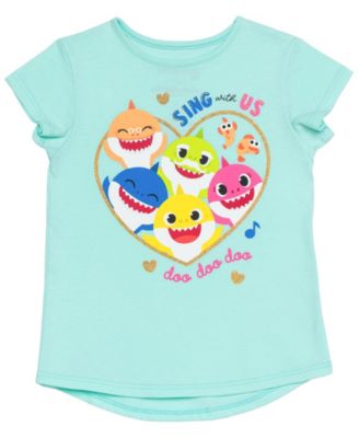 Disney Toddler Girls Baby Shark Heart T 