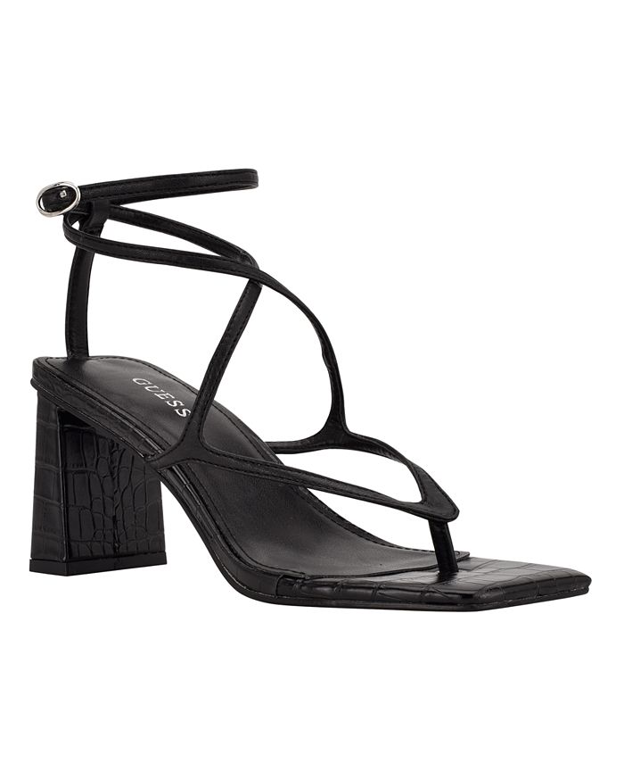 GUESS Women's Allon Strappy Dress Sandals Macy's