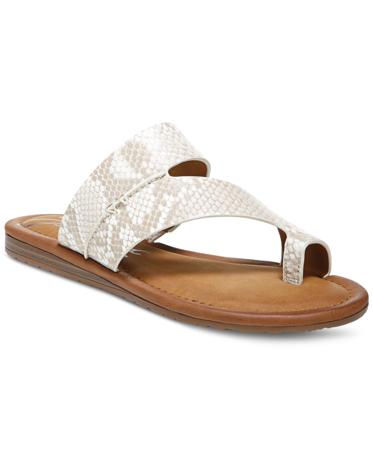 Zodiac Women's Yuma Thong Flat Sandals Women's Shoes In Birch Snake Multi