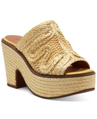 Lucky Brand - Women's Yena Raffia Wedge Sandals