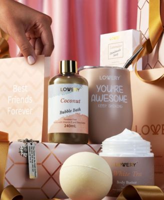 Best Friend Gifts Bath and Body Kit Handmade Beauty Personal Care Gift Set, 8 Piece