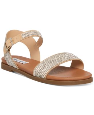 steve madden rhinestone flat sandals