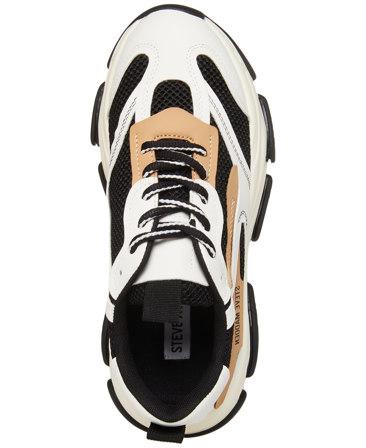 Steve Madden Women's Possession Chunky Lace-Up Sneakers -Tan