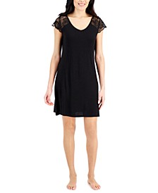 Women's Lace-Trim Chemise Nightgown, Created for Macy's
