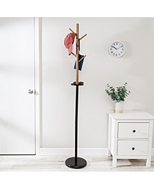 Freestanding Tree Design Coat Rack with Accessory Tray