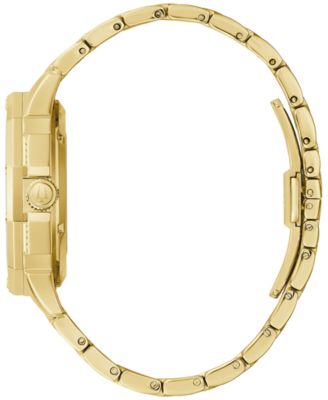 Men's Octava Automatic Crystal-Accent Gold-Tone Stainless Steel Bracelet Watch 41.7mm