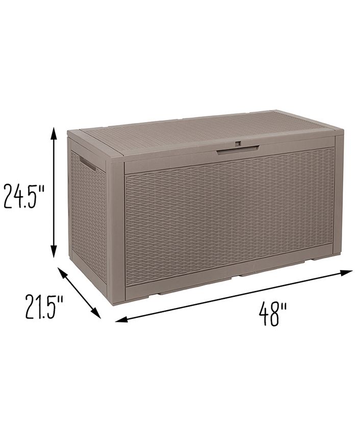 Honey Can Do Large Outdoor Storage Deck Box, 100Gallon Macy's
