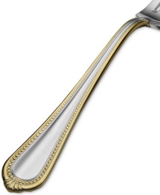 Regent Bead Gold 65 Pc. Flatware Set, Service for 12