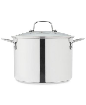 Belgique Stainless Steel 8-Qt. Stock Pot with Multi-Use Insert, Created for  Macy's - Macy's