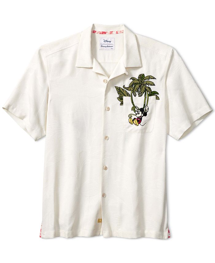 Tommy Bahama Men's Tommy Bahama Navy Boston Red Sox Jungle Shade Silk Camp  Button-Up Shirt