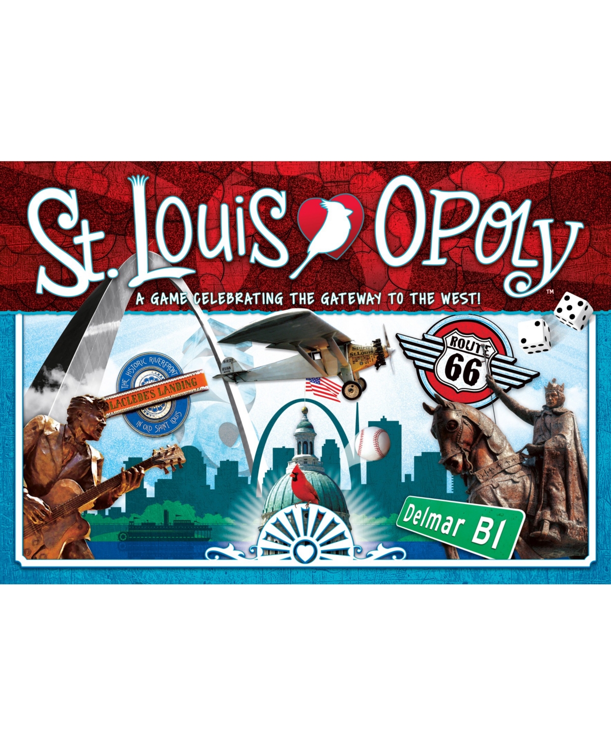 Late For The Sky St. Louis-opoly Board Game In Multi