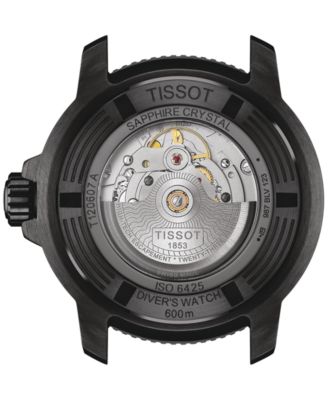 Men's Seastar 2000 Professional Powermatic 80 Automatic Two-Tone Rubber Strap Watch 46mm