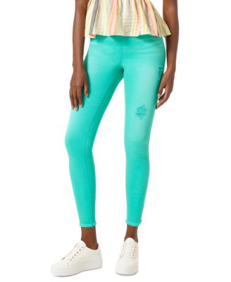 Hue Ripped Denim High-rise Skimmer 