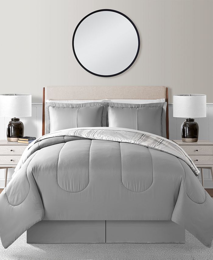 Sunham Ethan Grey 8 Pc. Comforter Sets Macy's