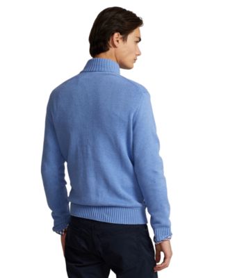 Cotton Quarter-zip Sweater