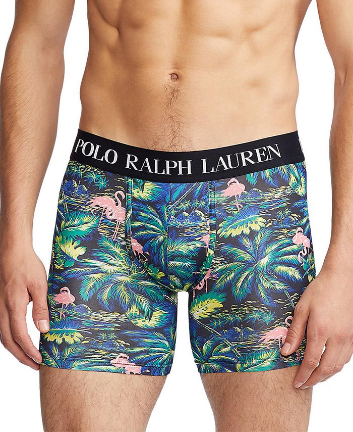 Polo Ralph Lauren Men's Tropical Print Boxer Briefs - Macy's